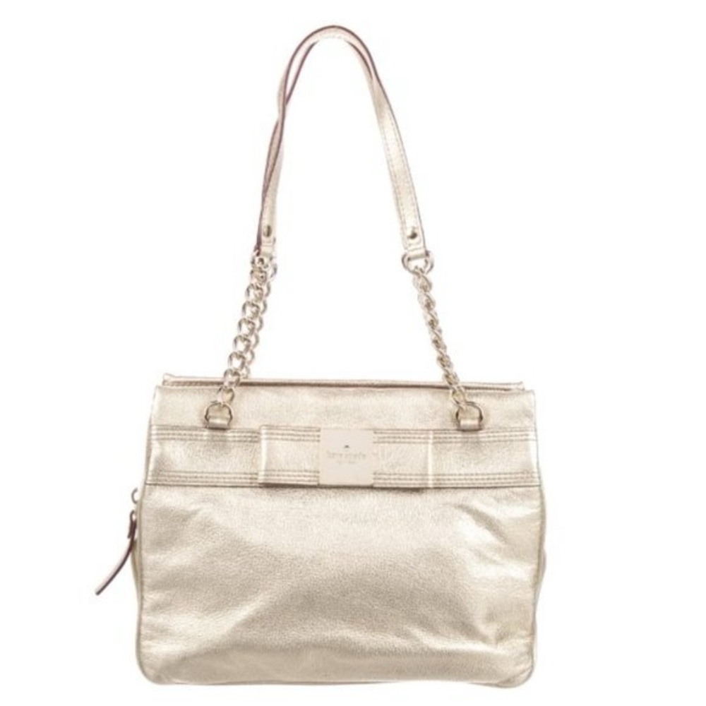 Kate Spade gold metallic shoulder bag
